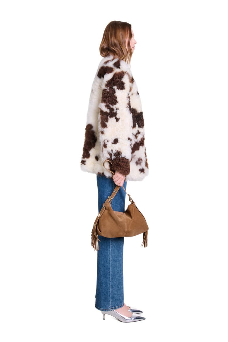 Reversible shearling, Alternate, color, Ecru