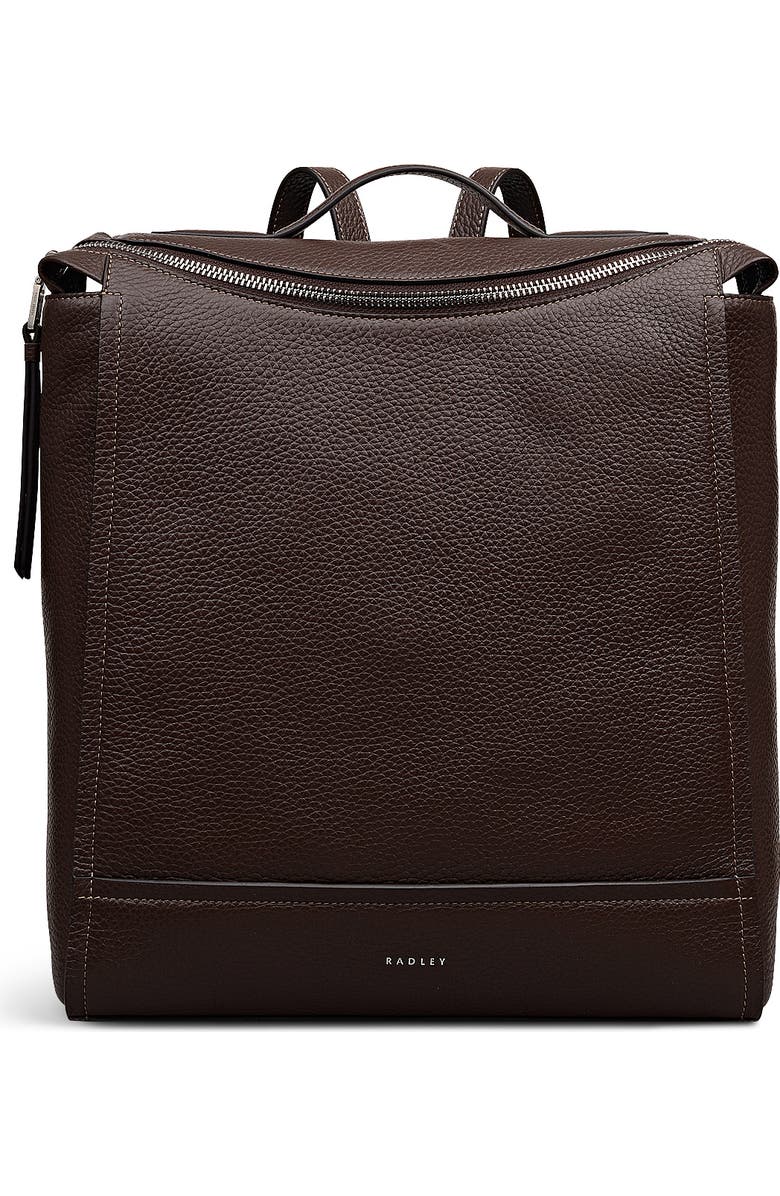 Radley Oak Street Medium Ziptop Backpack, Main, color, Dark Oak