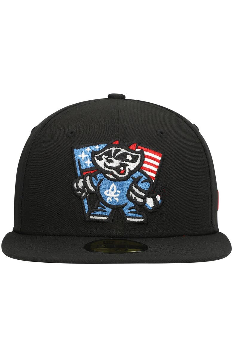 New Era Men's New Era Black Rocket City Trash Pandas Authentic Collection Team Alternate 59FIFTY Fitted Hat, Alternate, color, Black