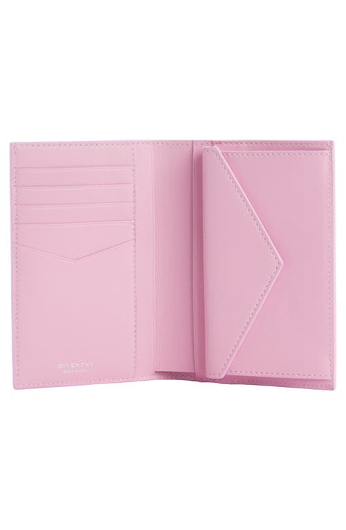 Givenchy Voyou Leather Bifold Wallet In 662-candy Pink