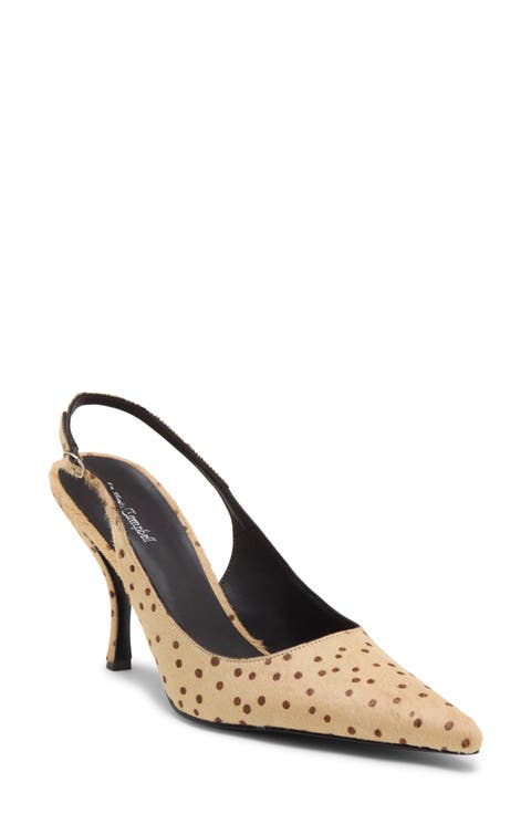 Milly Genuine Calf Hair Slingback Pump