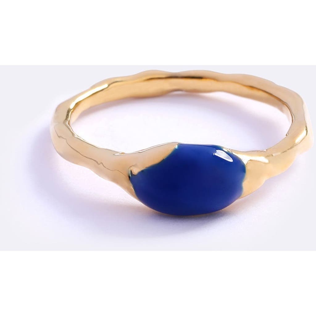 Emma Pills Ocean Baby Ring In Blue Glow