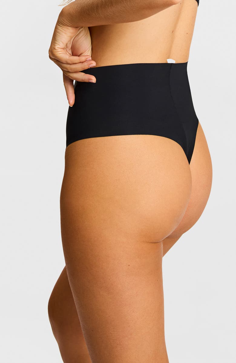 Commando Control Top Thong, Alternate, color, Black