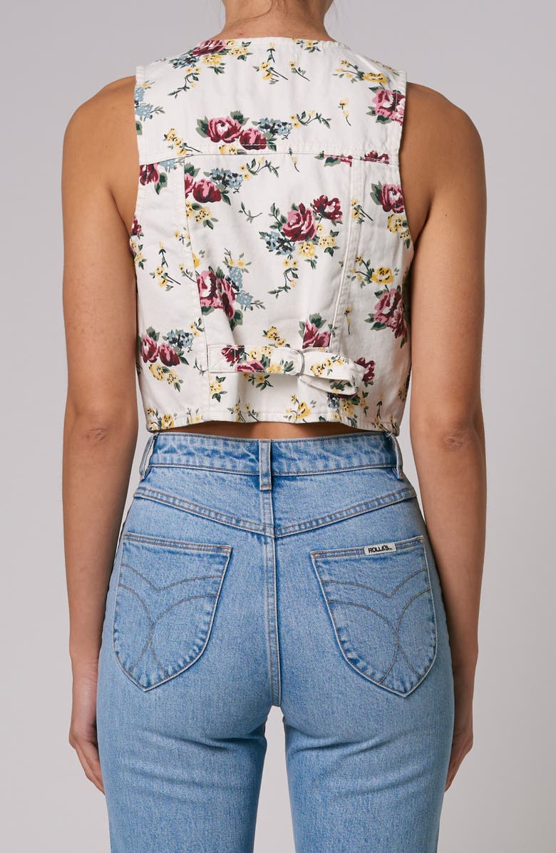 Rolla’s Morgan Floral Denim Vest, Alternate, color,