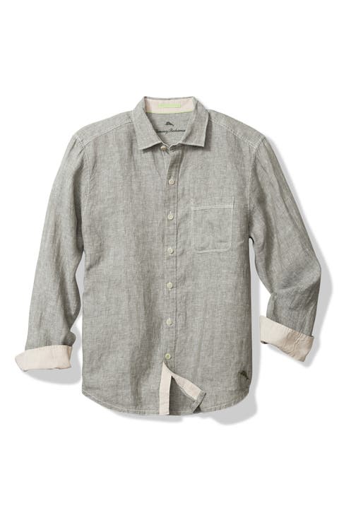 Paradise Breezer Linen Button-Up Shirt (Big & Tall)