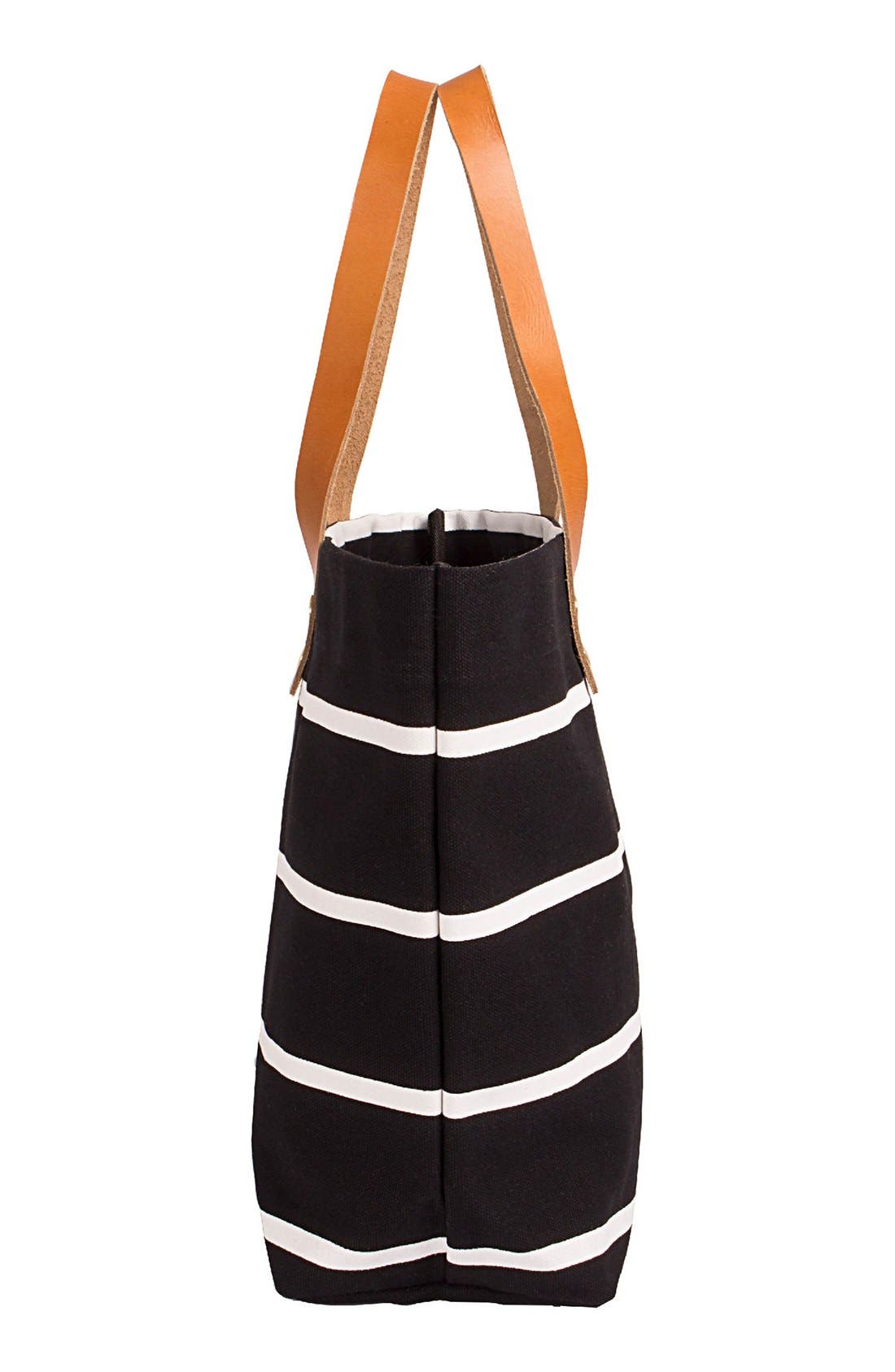 Cathy's Concepts Monogram Stripe Tote, Alternate, color, 