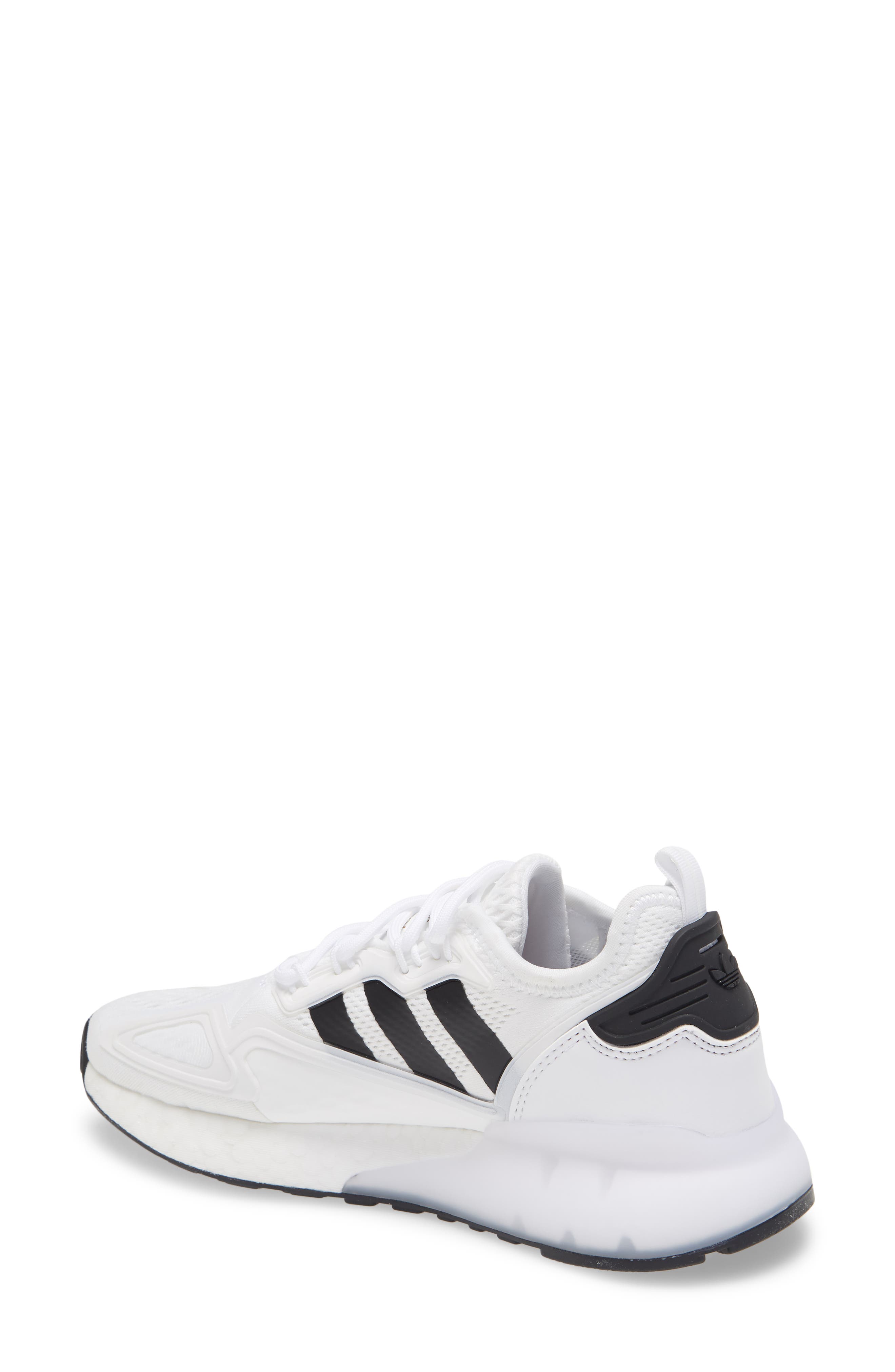 adidas ZX 2K Boost Sneaker, Alternate, color, White/ Core Black/ Gold