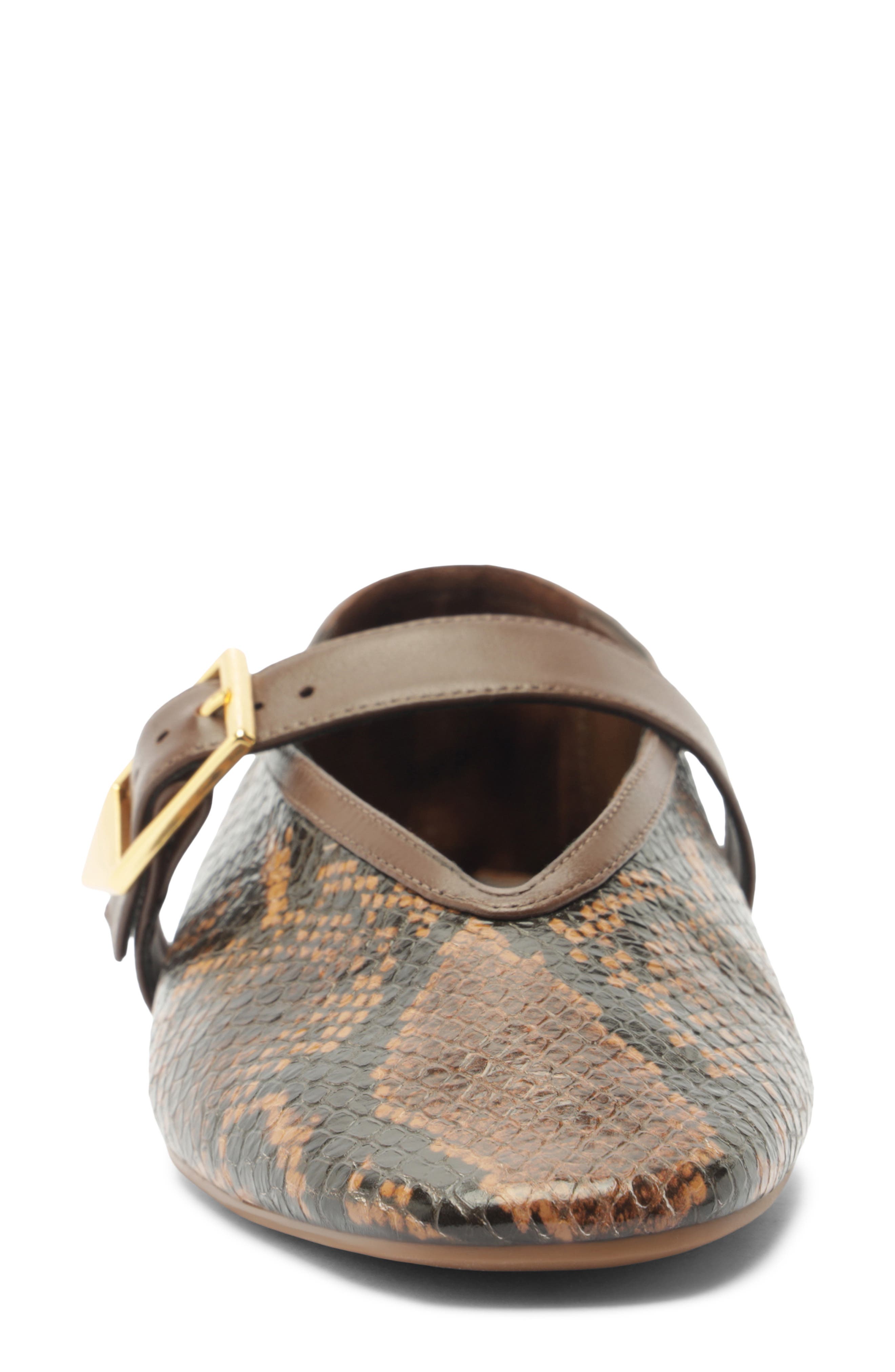 Vicki Buckle Mary Jane Flat, Alternate, color, PECAN BROWN
