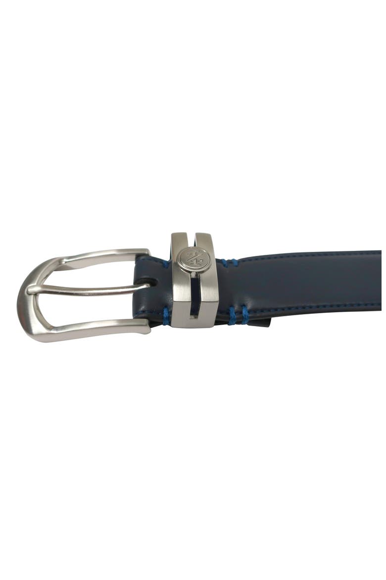 Golf Stretch Comfort Leather Belt Metal Keeper, Alternate, color, Navy