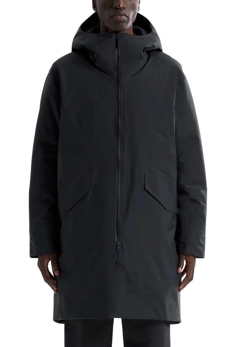 Monitor Waterproof 850 Fill Power Down Coat, Main, color, BLACK