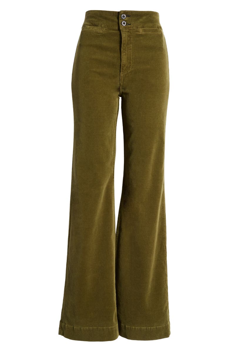 ASKK NY Brighton High Waist Wide Leg Corduroy Jeans, Alternate, color, 