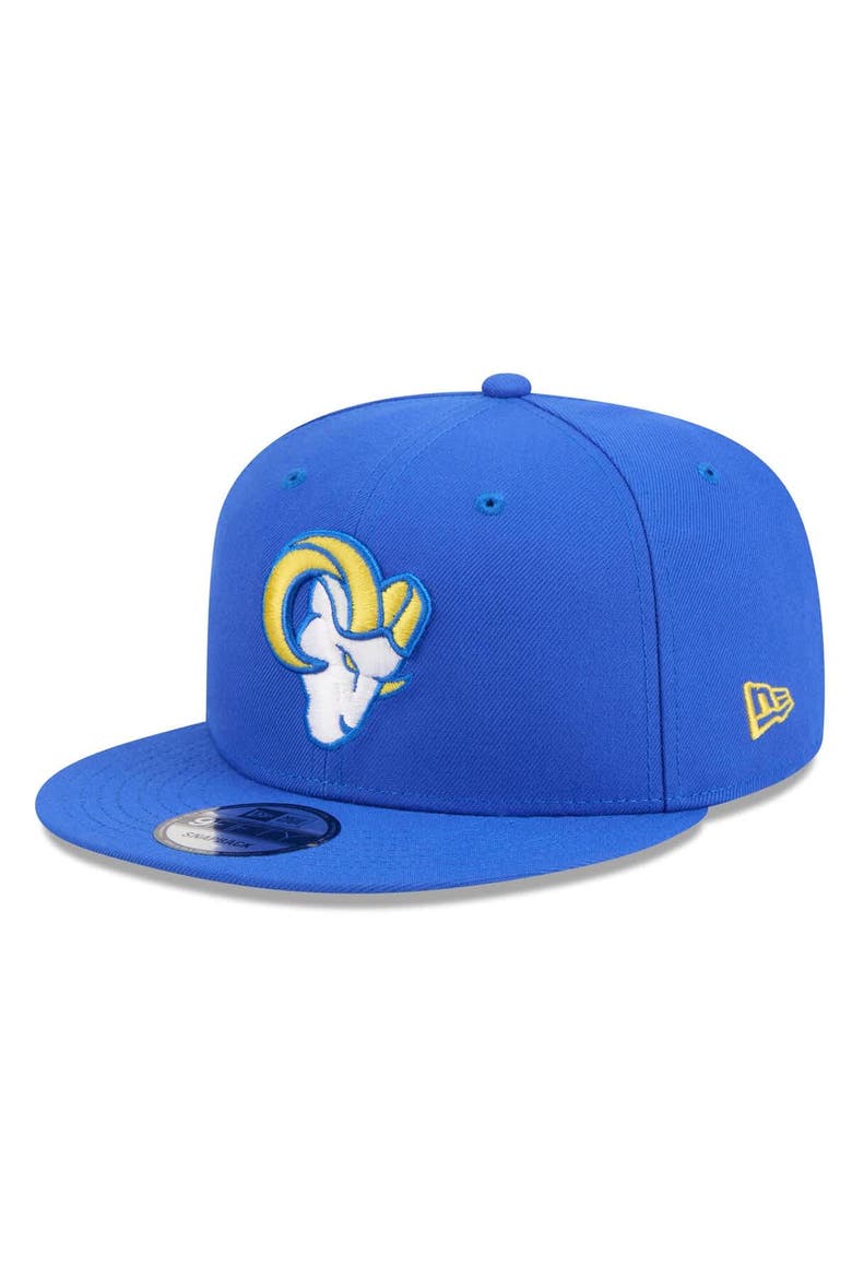 Men's New Era Royal Los Angeles Rams 9FIFTY Snapback Hat, Main, color, Royal