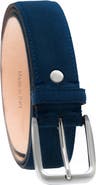 Ghurka Handcrafted in Italy Genuine suede leather belt