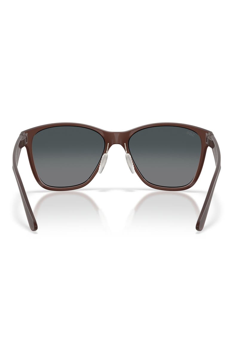 Luna Nueva 57mm Polarized Butterfly Sunglasses, Alternate, color, STORMY SUNSET / GRAY 580G