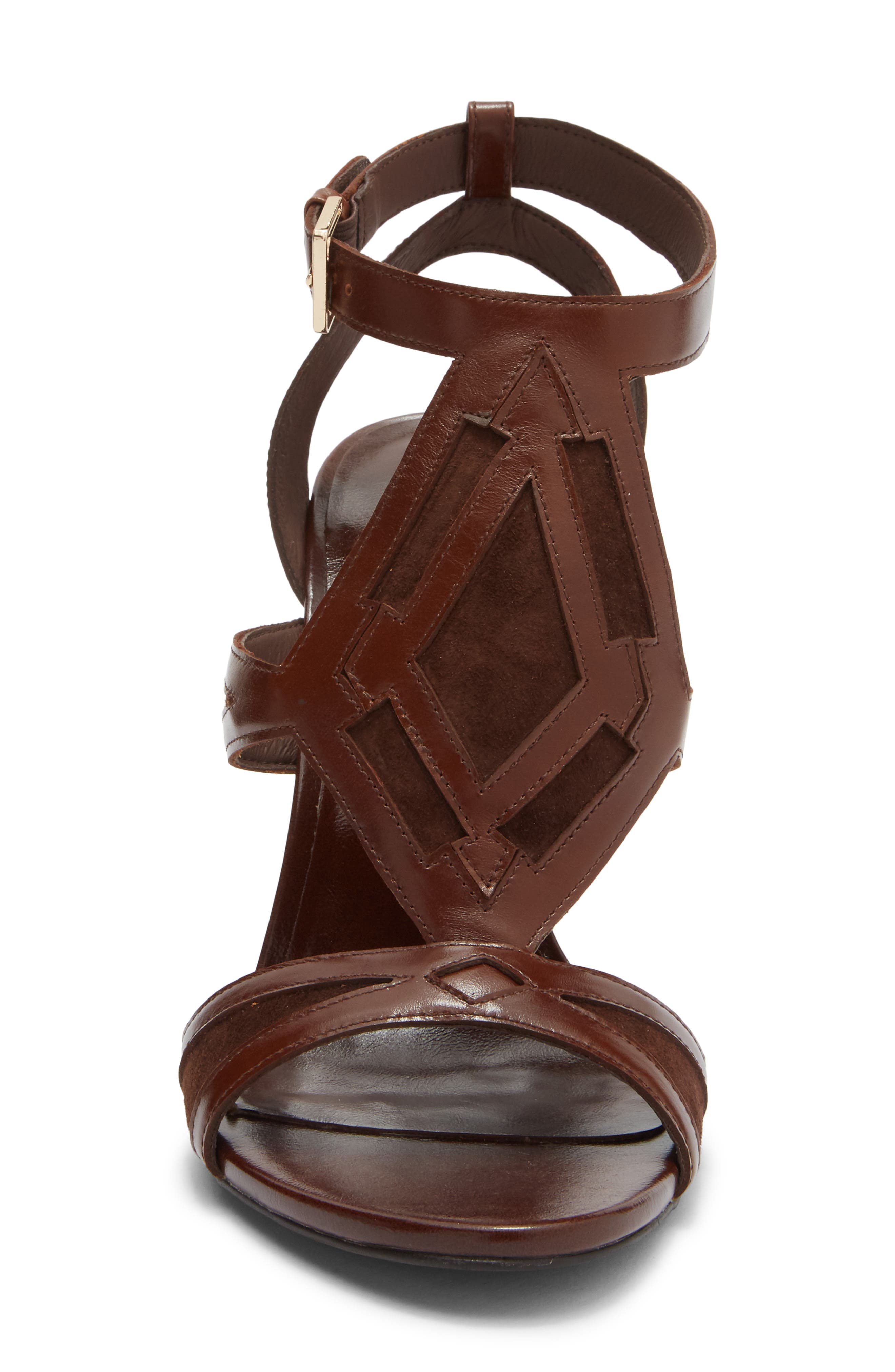 Jeffrey Campbell Tam-Tam Wedge Sandal, Alternate, color, Brown Combo