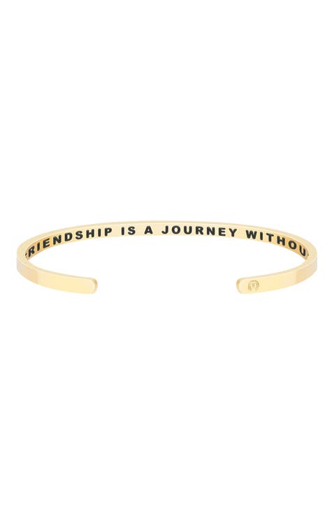 A True Friendship Is A Journey Without An End bracelet