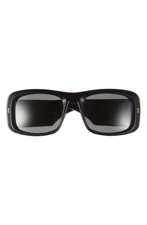 56mm Rectangular Sunglasses