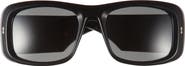 Gucci 56mm Rectangular Sunglasses