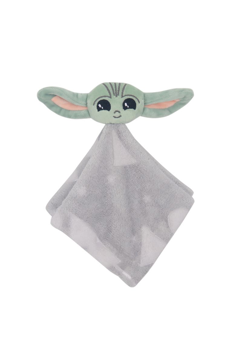 Lambs & Ivy Star Wars Baby Yoda/The Child Swaddle Blanket & Lovey Gift Set, Alternate, color, White