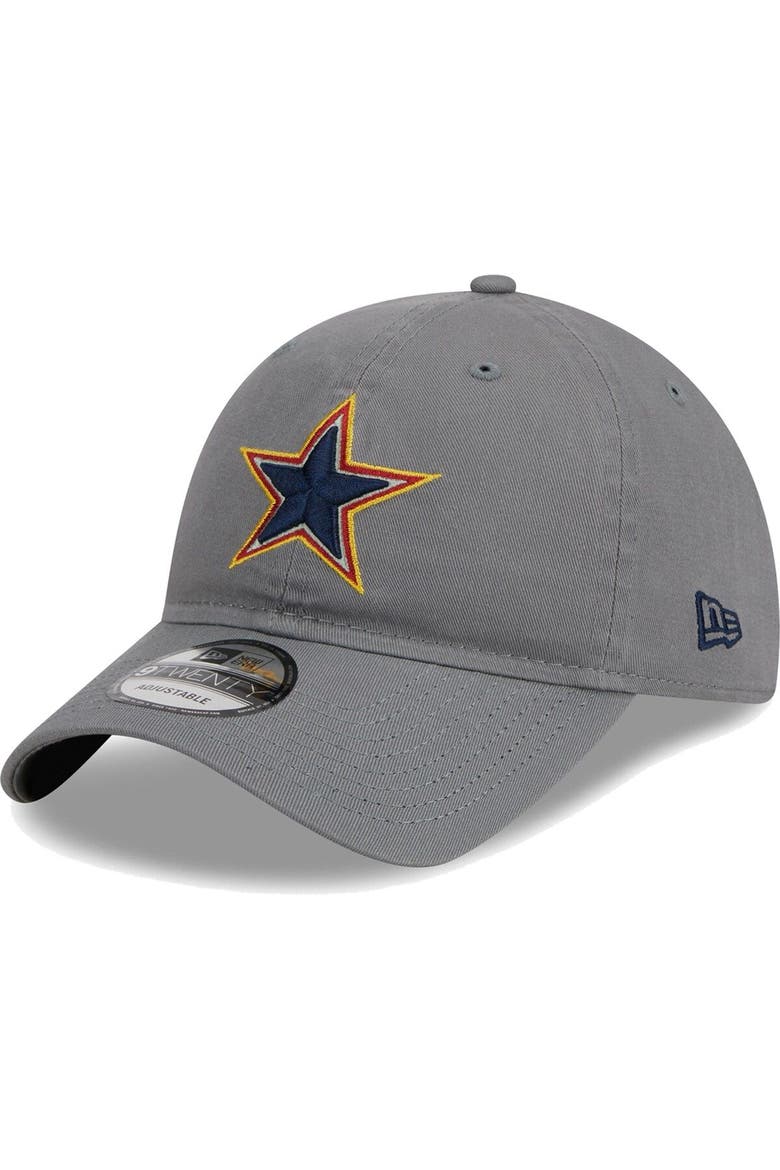 Men's New Era Gray Dallas Cowboys Color Pack 9TWENTY Adjustable Hat, Main, color, Gray