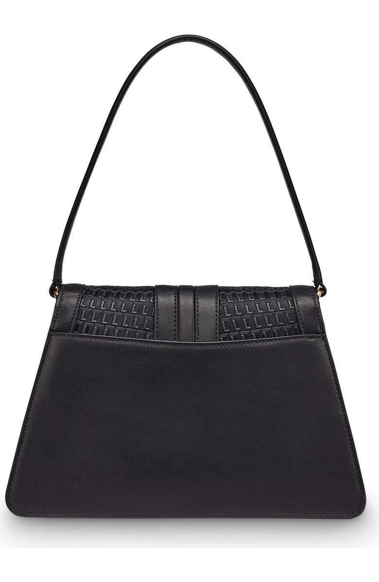 KARL LAGERFELD PARIS Mercerie Shoulder, Alternate, color, Black/Gold