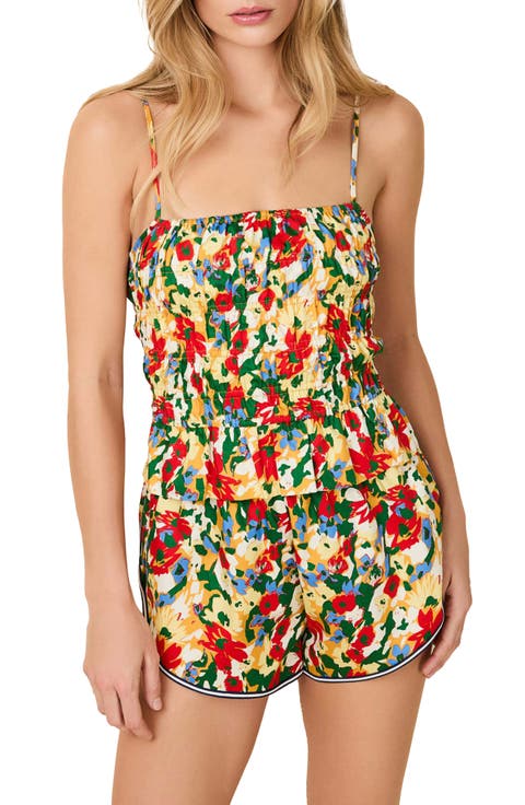 The Delta Floral Strappy Back Cotton Camisole