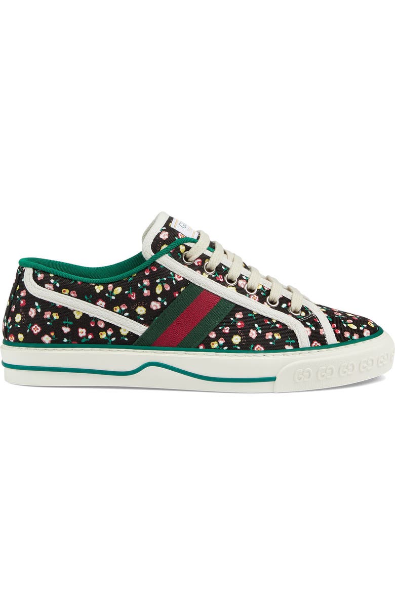 Gucci x Liberty London Tennis 1977 Floral Low Top Sneaker, Alternate, color,