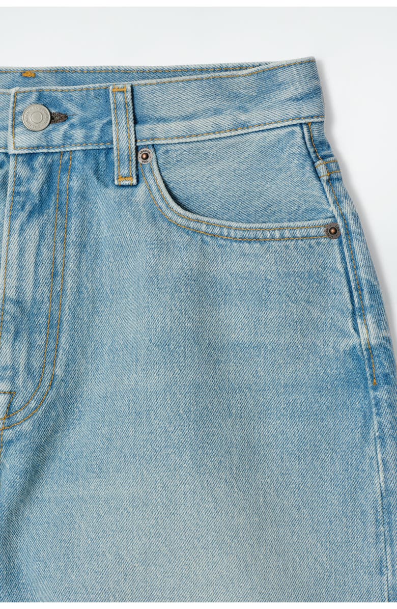 COS High-Rise Denim Shorts, Alternate, color, Washed Blue