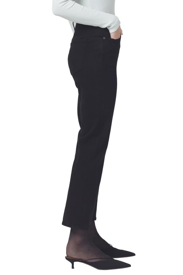 Isola High Waist Crop Bootcut Jeans, Alternate, color, PLUSH BLACK