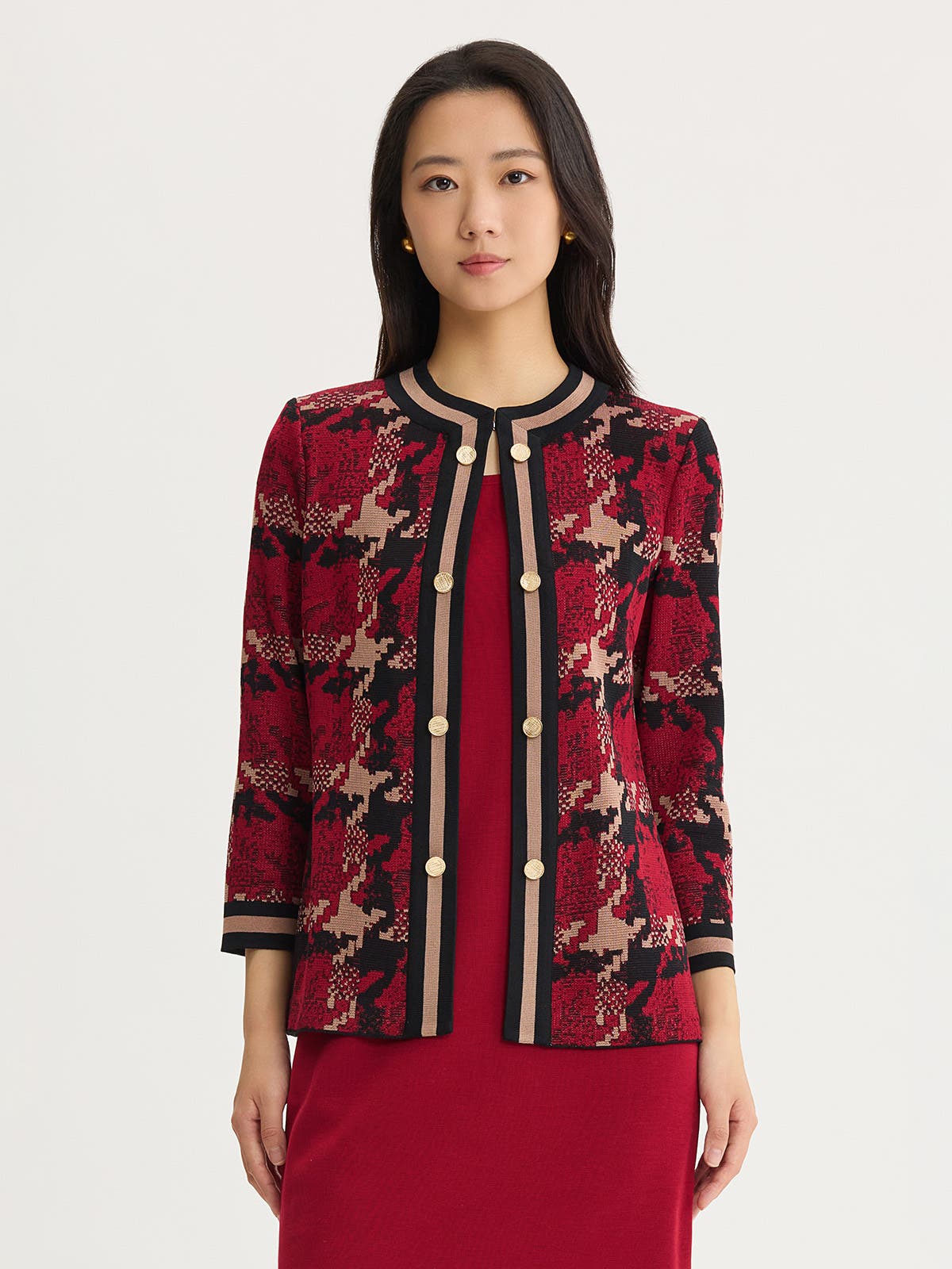 selected Scarlet Red/Charmeuse/Black