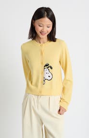 Chinti & Parker Sneaky Snoopy Wool-Cashmere Cardigan