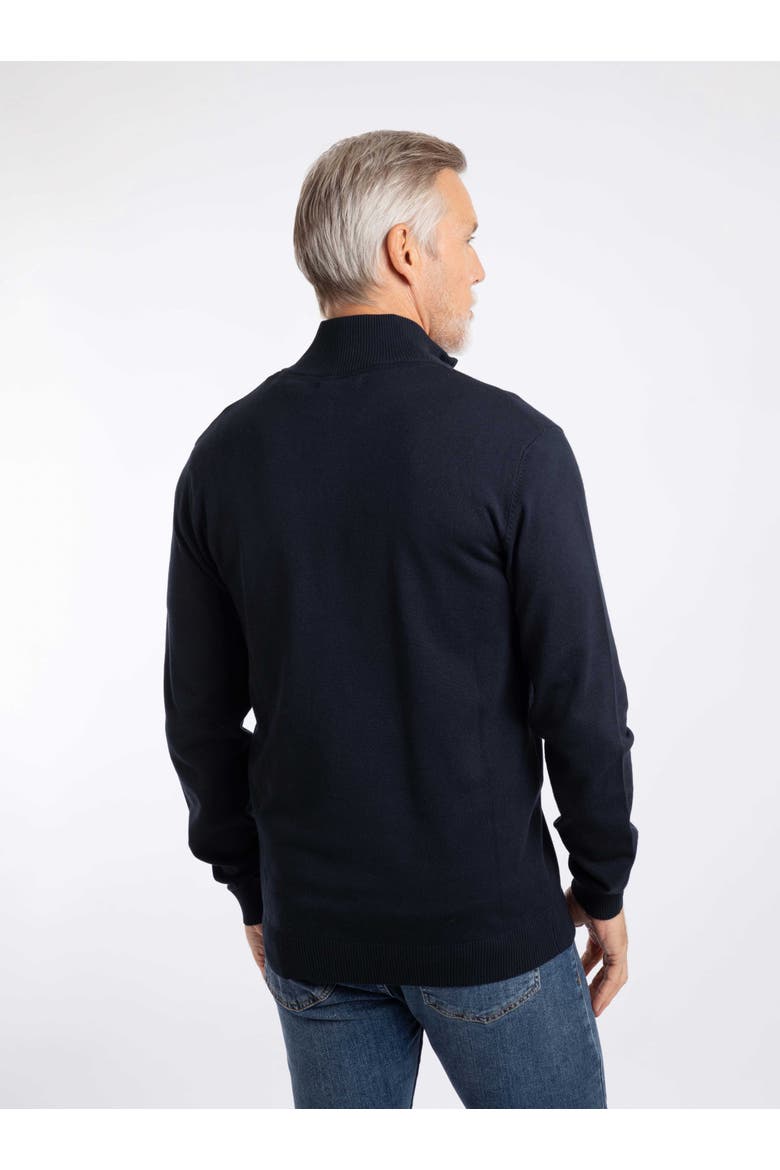 Blaine Fine Knit 1/4 Zip Jumper, Alternate, color, Midnight