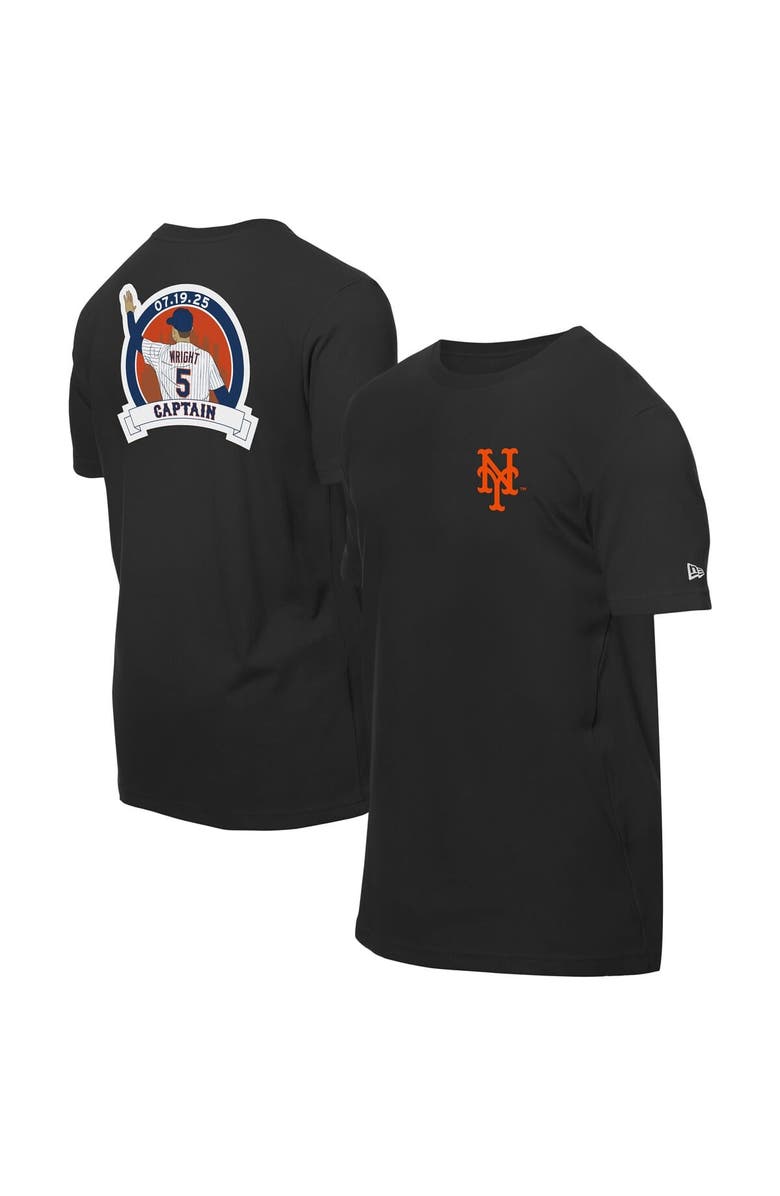 New Era Men's  New Era David Wright Black New York Mets Retired Player Graphic T-Shirt, Main, color, 