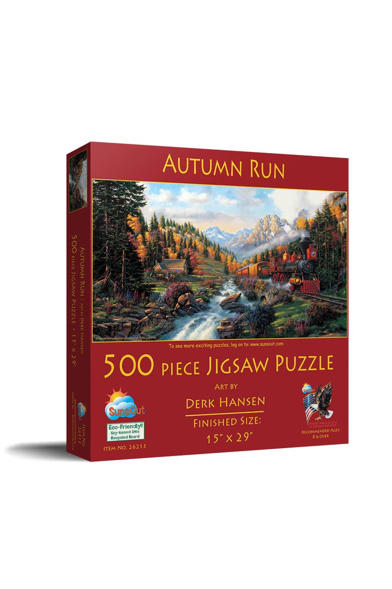 Autumn Run 500 piece Jigsaw Puzzle for Adults, Main, color, Multicolor