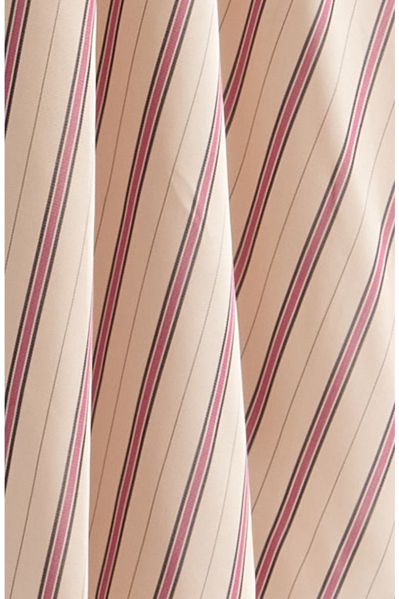 Valiant Stripe Long Sleeve Midi Shirtdress, Alternate, color, CREAM ROSE STRIPE