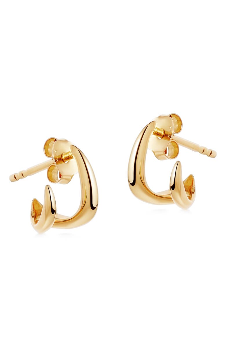 Missoma Double Claw Huggie Hoop Earrings, Main, color,