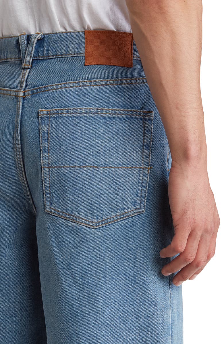 Vans Check-5 Baggy Denim Shorts, Alternate, color, 