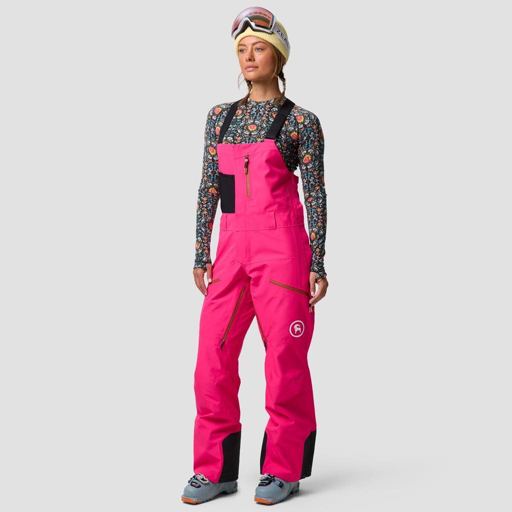 Backcountry Cottonwoods Gore-tex Shell Bib Pant In Pink