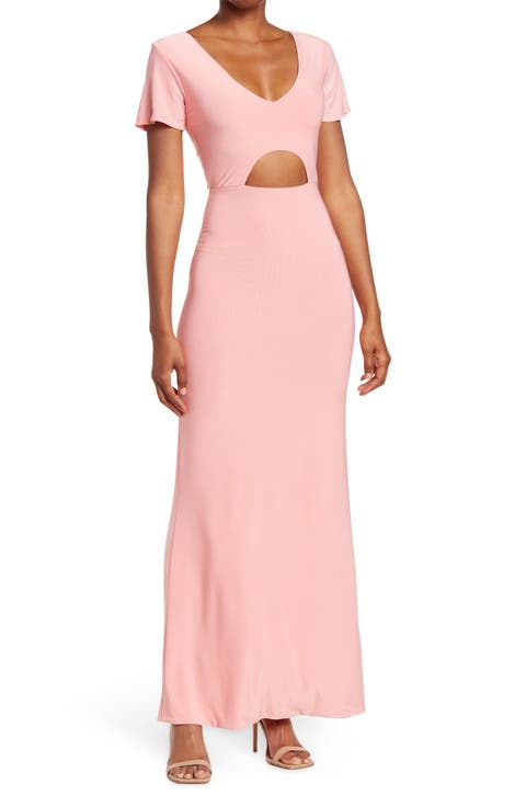 Anjelina Slinky Cutout Maxi Dress
