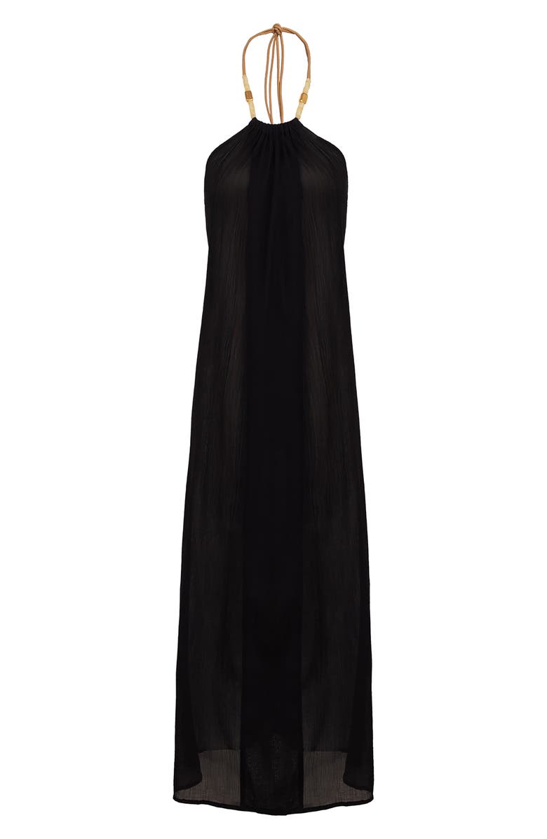 ViX Paula Hermanny Cloe Halter Cover-Up Dress, Alternate, color,