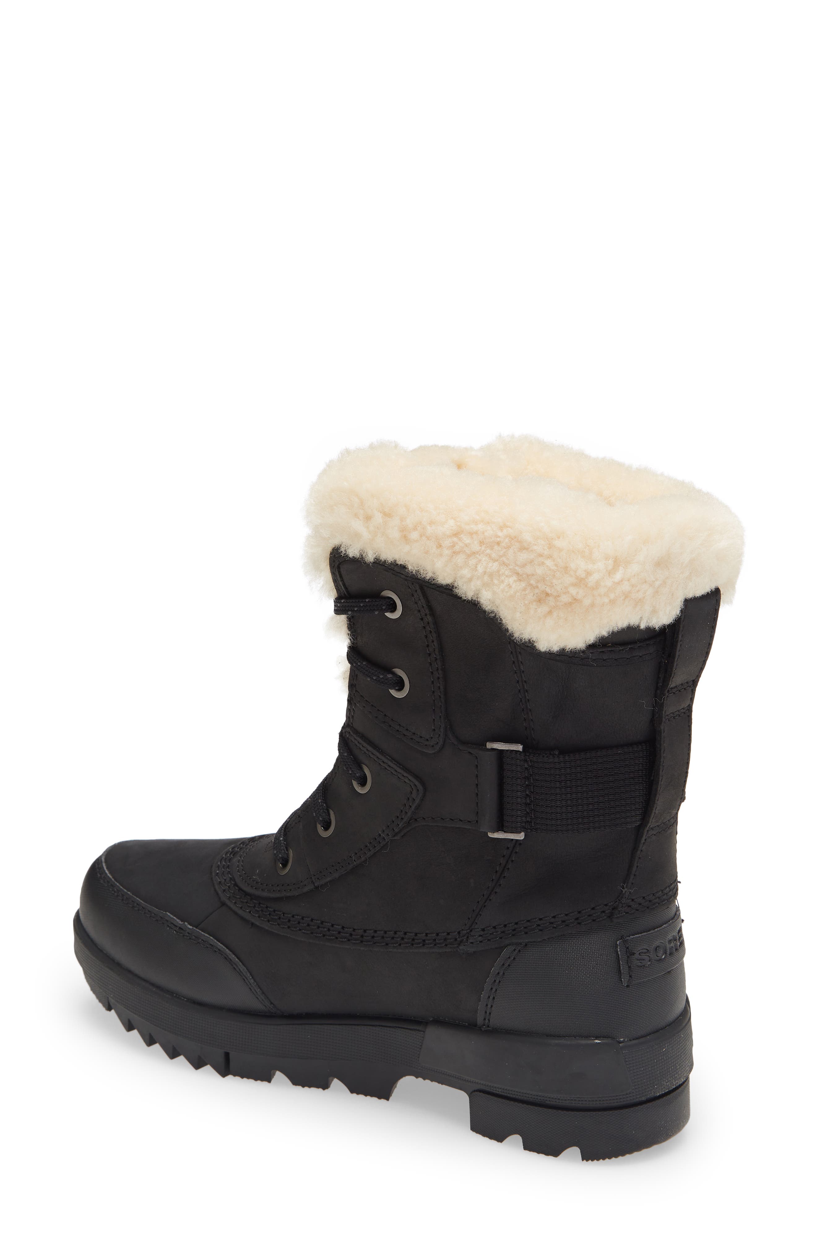 SOREL Tivoli IV Parc Genuine Shearling Trim Waterproof Boot, Alternate, color, 