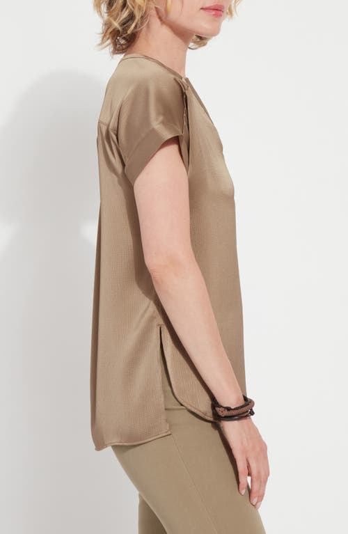 Lyssé Coraline V-neck Top In Olive Leaf In Brown