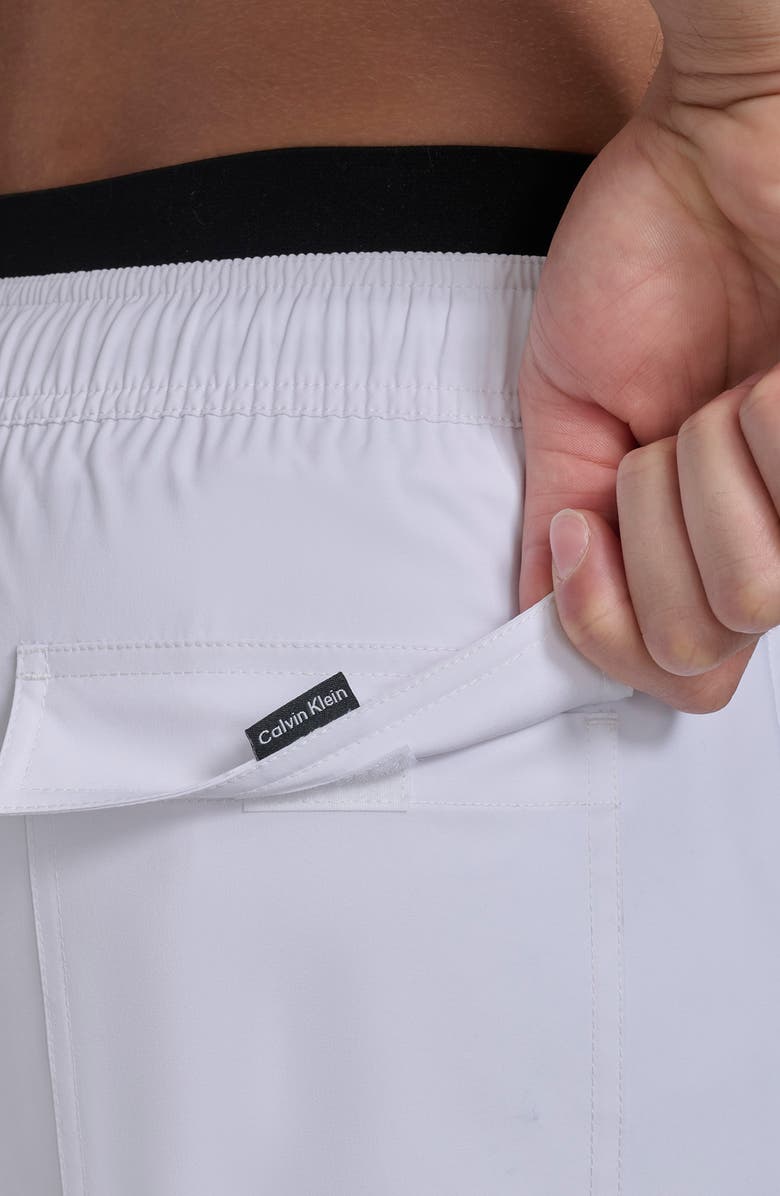 Calvin Klein Swim Trunks, Alternate, color, White