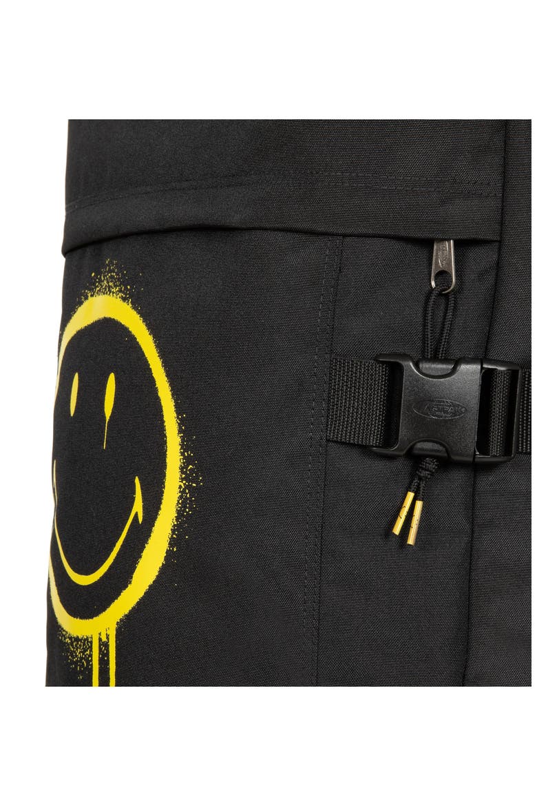 Smiley® x Eastpak Medium Tranverz 25-Inch Wheeled Travel Case, Alternate, color, SMILEYGRAFBLACK
