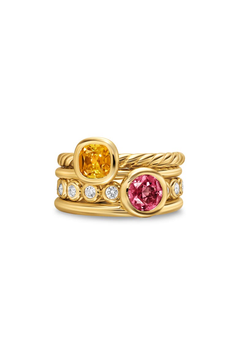 Dy Mercer® Color Stone Multirow Ring, 10mm, Main, color, GOLD