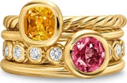 David Yurman Dy Mercer® Color Stone Multirow Ring, 10mm