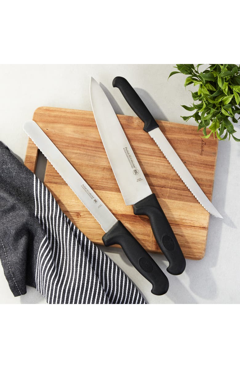 BergHOFF Soft Grip 3-Piece Stainless Steel Knife Set, Alternate, color, 
