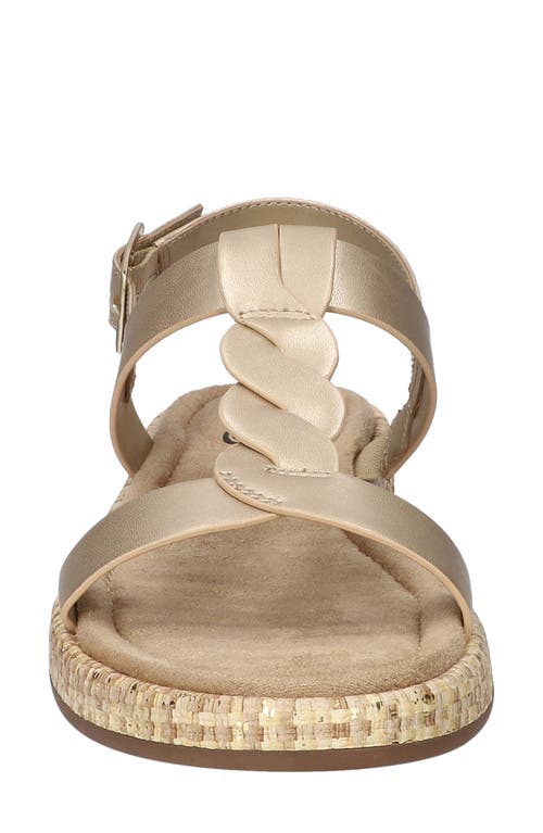 Shop Easy Street Tampa Slingback Sandal In Champagne