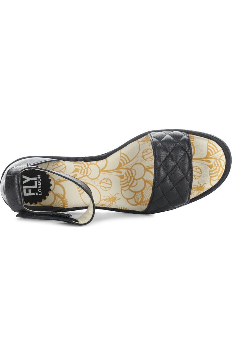 Fly London Yaru Platform Wedge Sandal, Alternate, color,