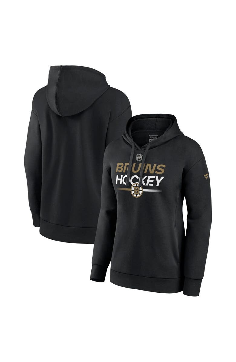 FANATICS Women's Fanatics Branded  Black Boston Bruins Authentic Pro Pullover Hoodie, Main, color, 